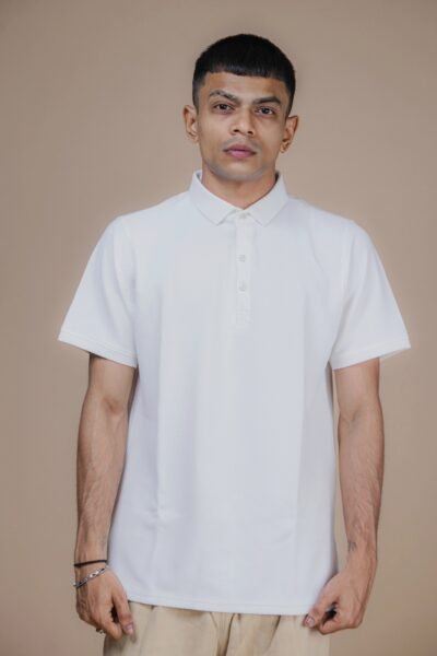 Pure White Polo POLO TSHIRT