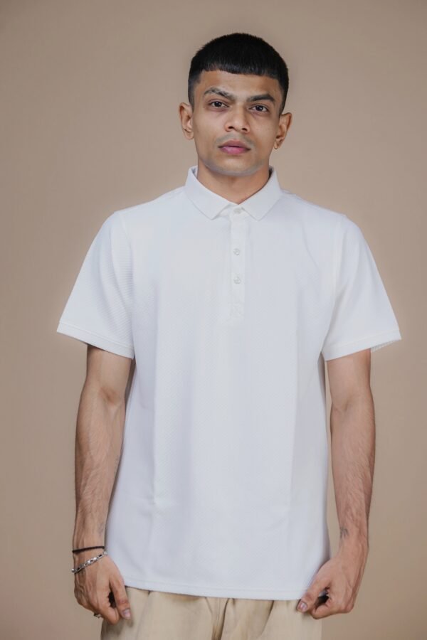 Pure White Polo POLO TSHIRT