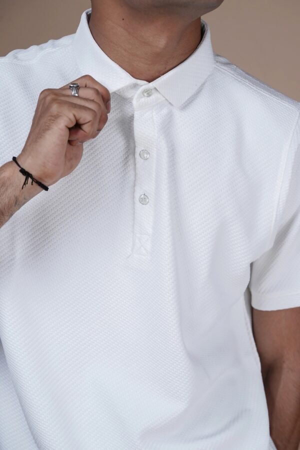 Pure White Polo POLO TSHIRT
