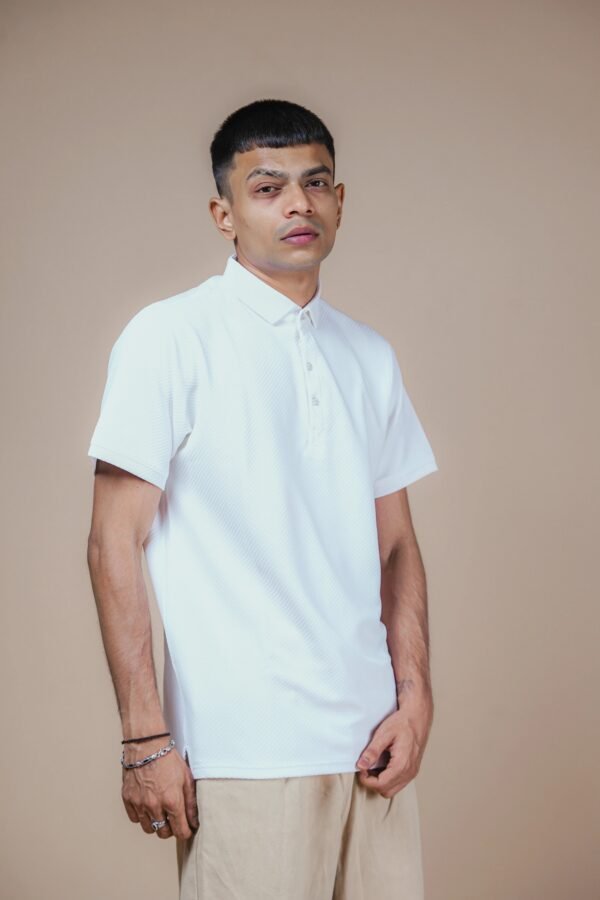 Pure White Polo POLO TSHIRT